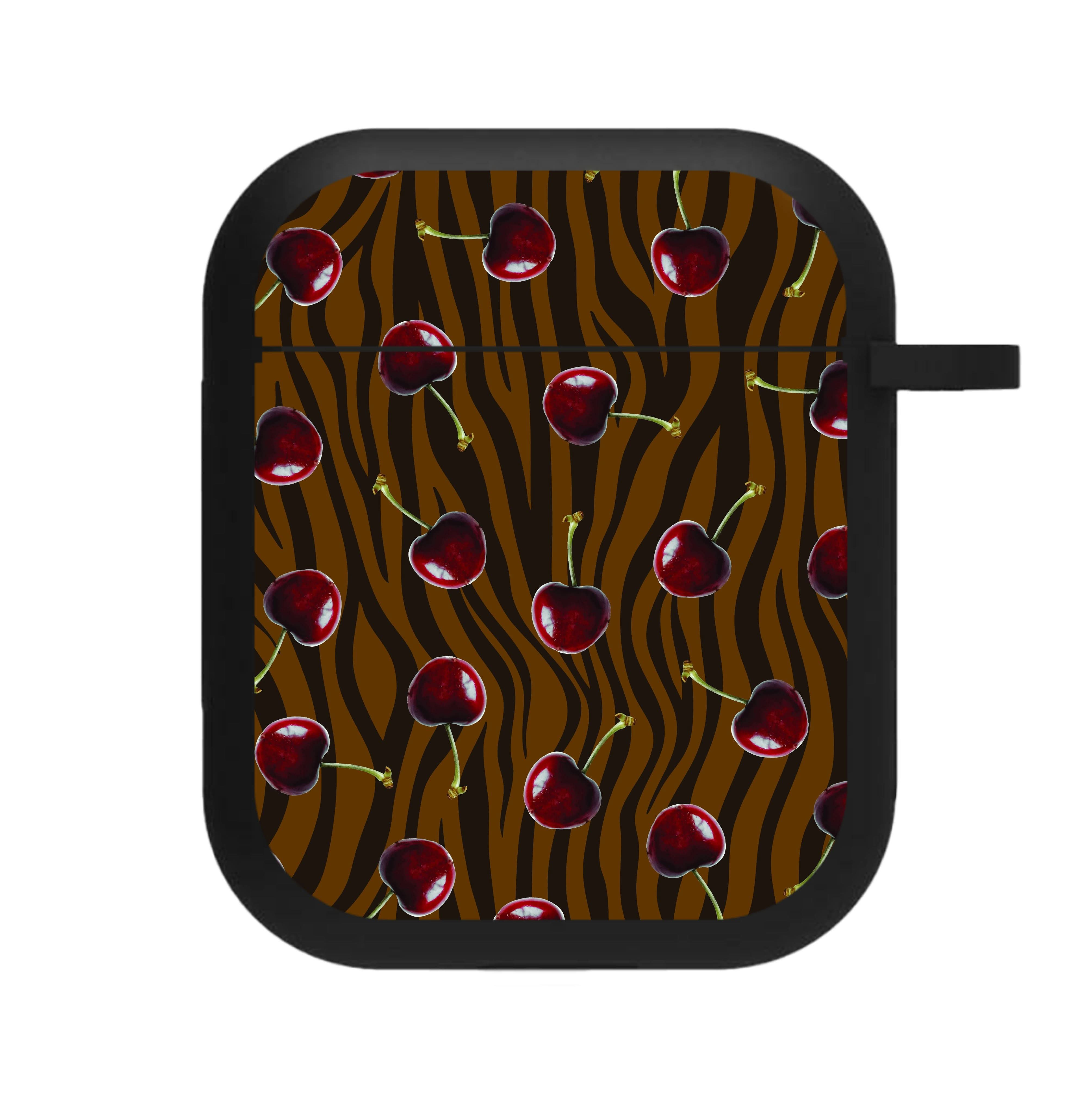 Animal Print With Cherries Pattern AirPods Case