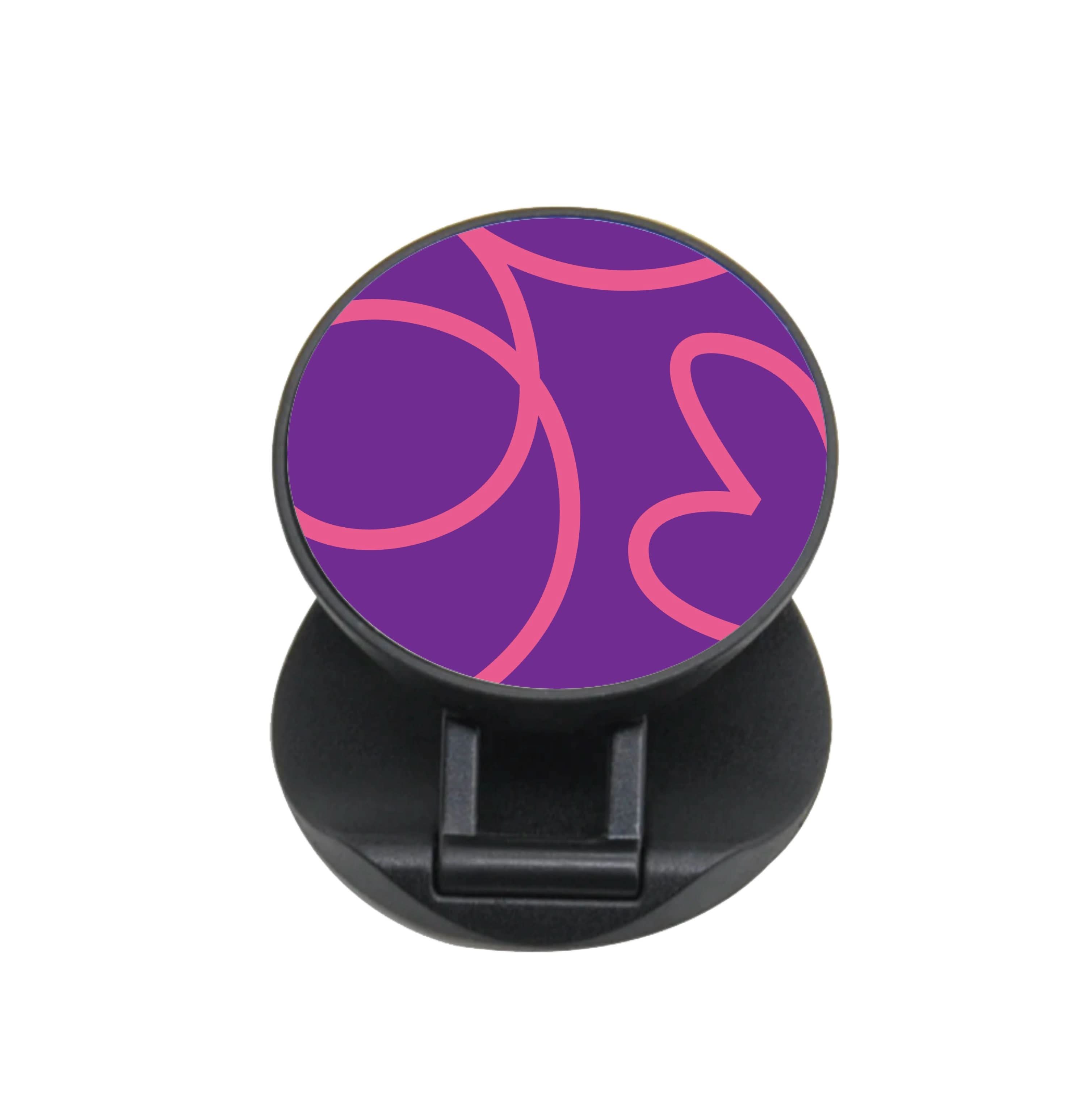Pink Squiggles Abstract Pattern FunGrip