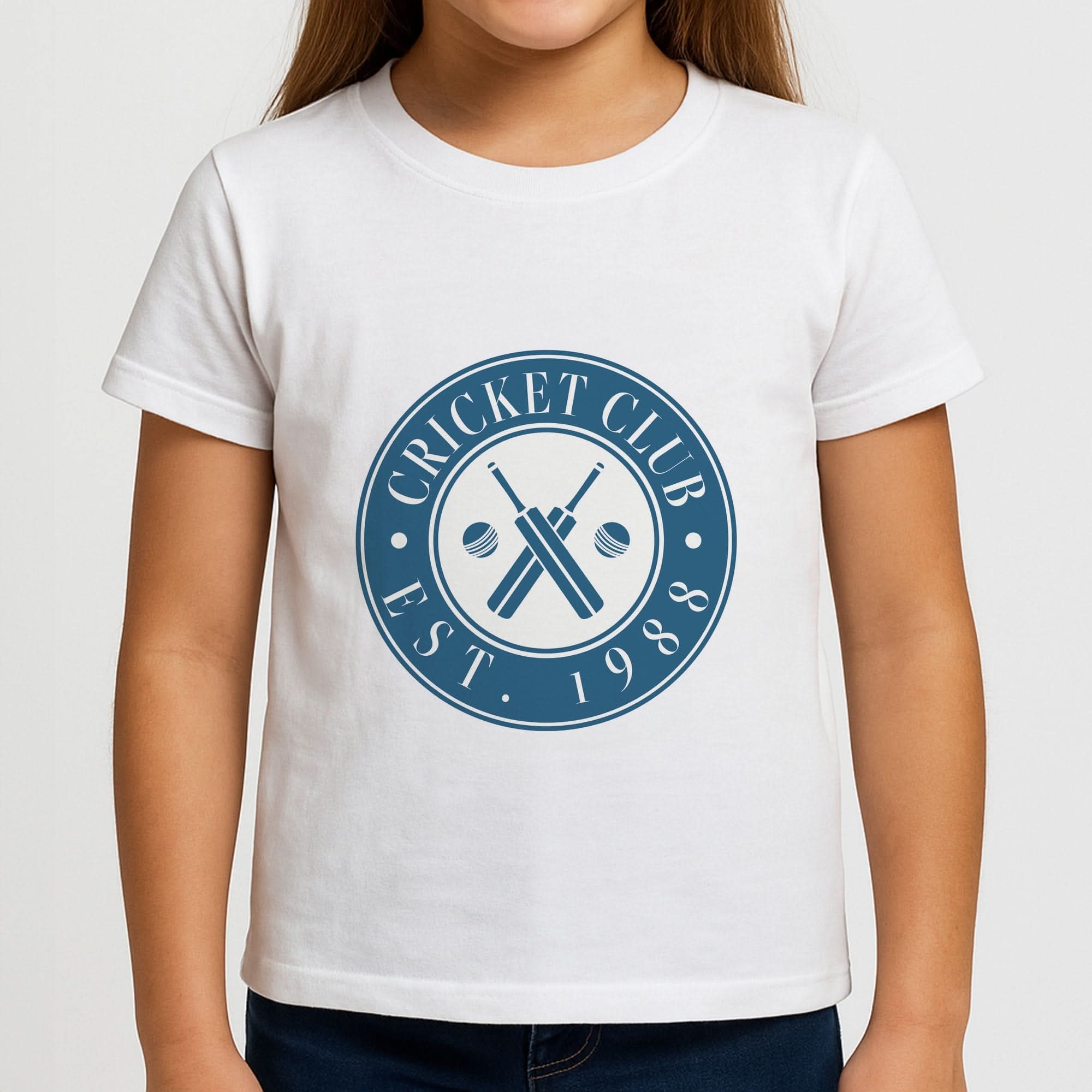 Cricket Badge Girls T-Shirt