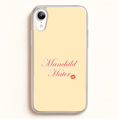 Manchild Hater iPhone XR Case