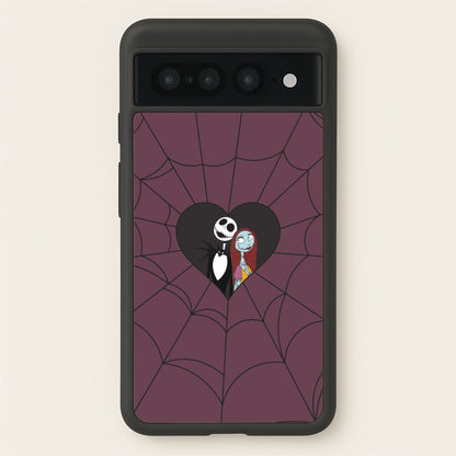 J And S Cobweb Heart Google Pixel 7 Pro Case