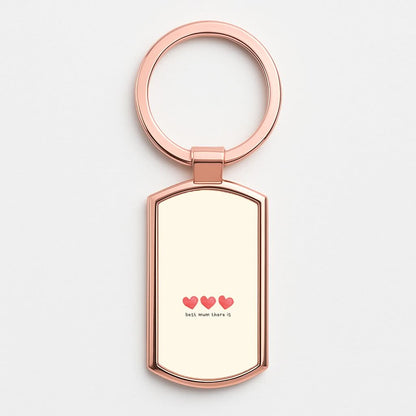 Best Mum There Is Rose Gold Keyring