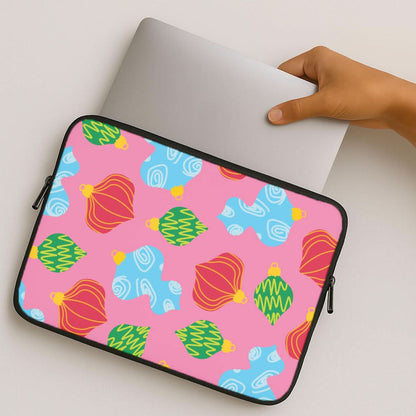 Abstract Christmas Baubles Pattern MacBook Cover