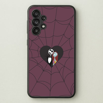 J And S Cobweb Heart Galaxy A13 Case