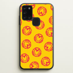 Metal Heart Pattern Galaxy A21s Case