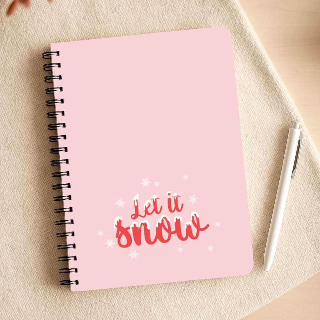 Let It Snow Snowflakes Notepad