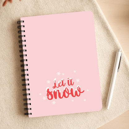 Let It Snow Snowflakes Notepad