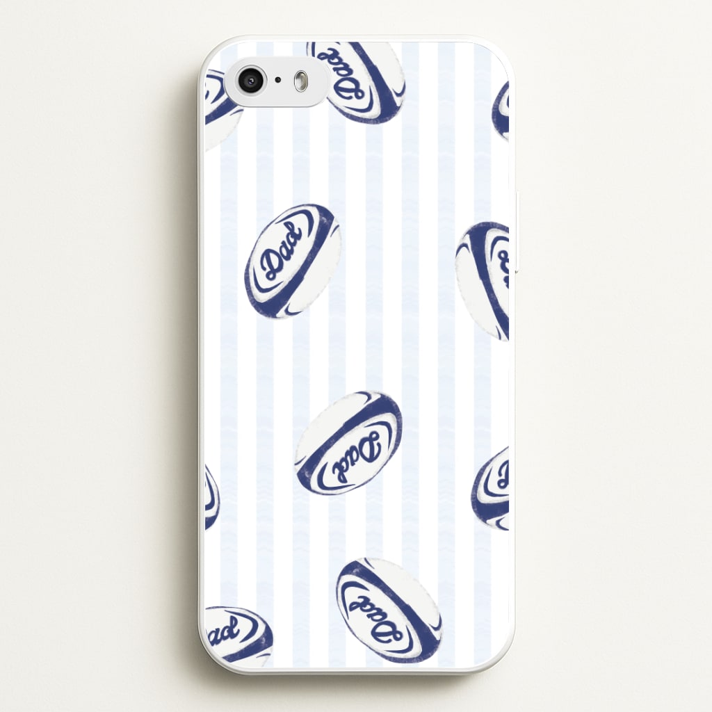 Dad Rugby Ball Pattern iPhone 5 / 5s / SE 2016 Case