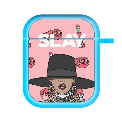 Slay - Queen B Cartoon AirPods Case