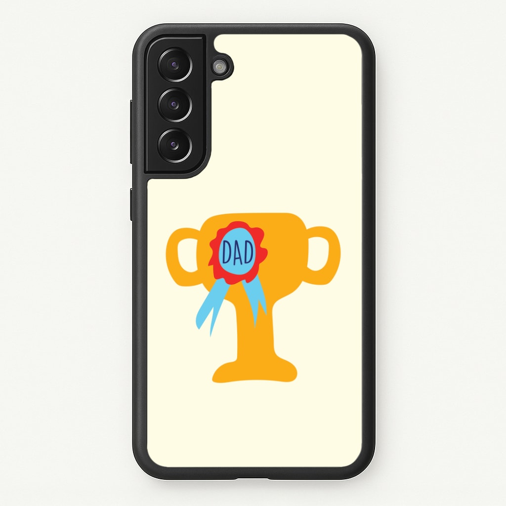 Cartoon Dad Trophy Galaxy S22 Plus Case