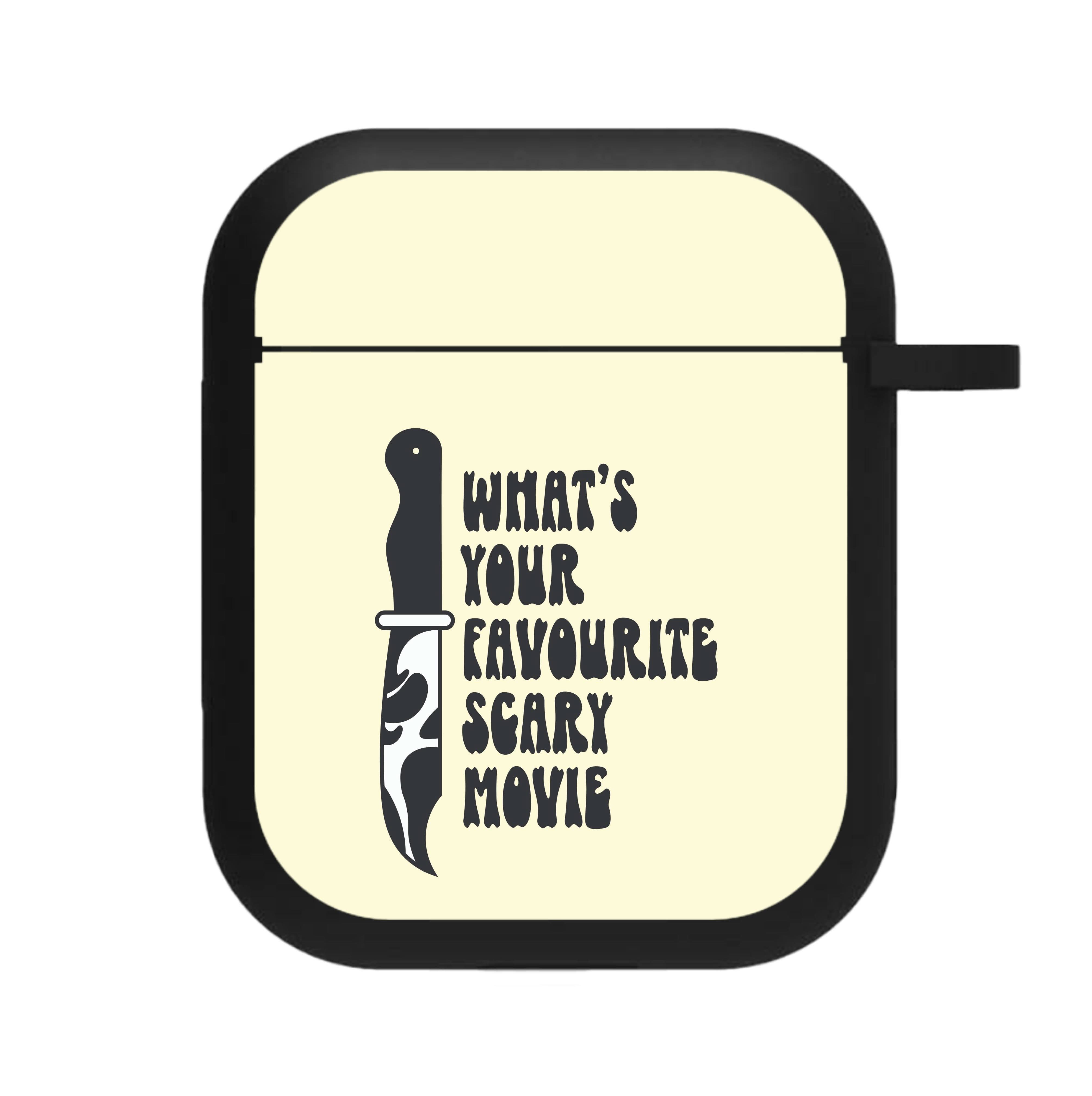 What's Your Favourite Scary Movie Trippy AirPods Case