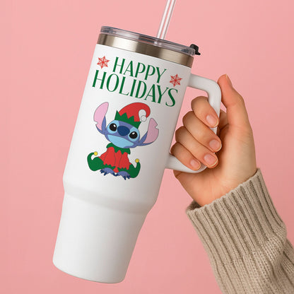Cute Blue Alien Elf Tumbler