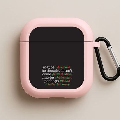 Green Creature Quote Pink AirPods Case