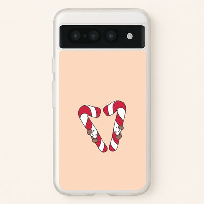Christmas Candycane Plushies Google Pixel 7 Pro Case