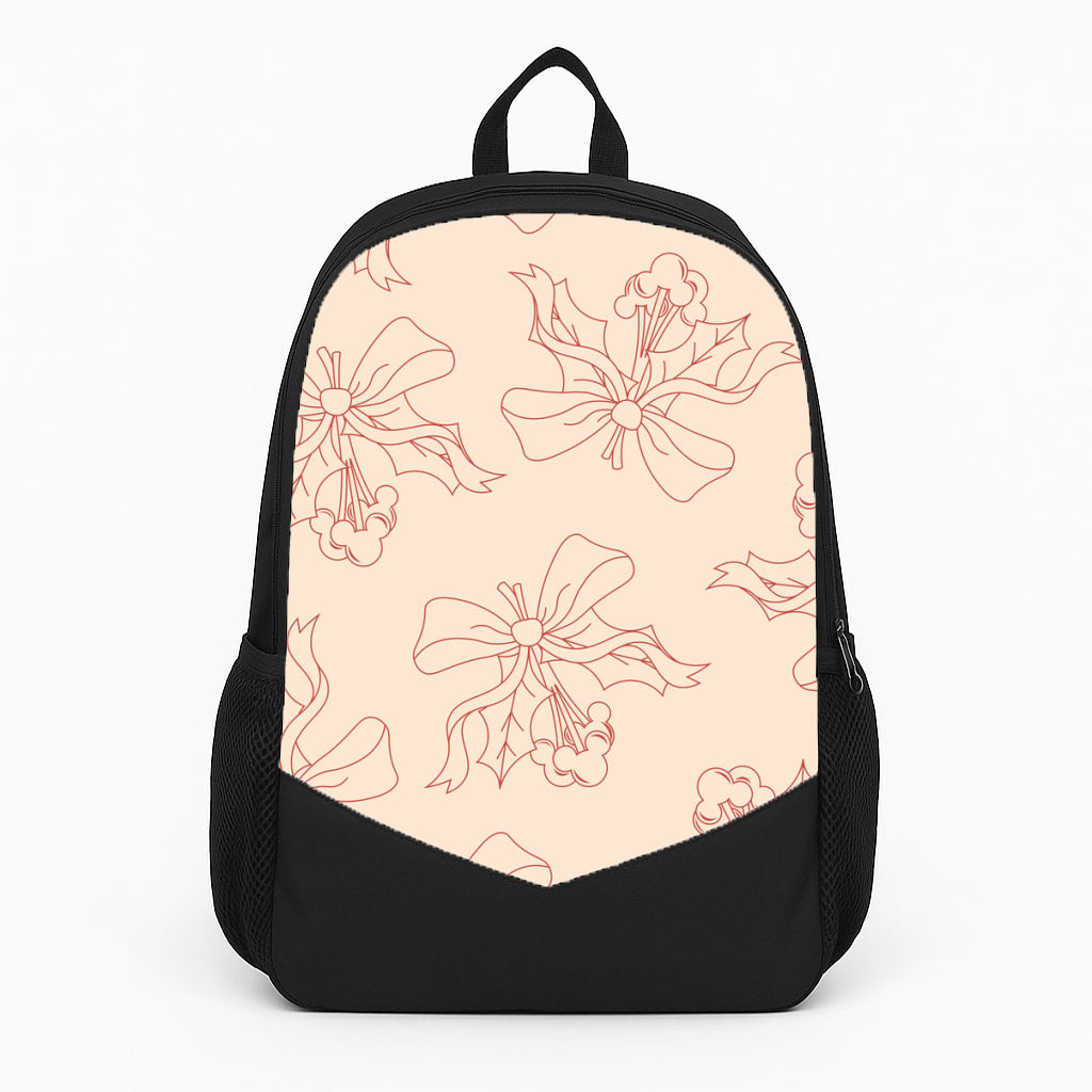 Cartoon Mouse Holly Pattern Backpack