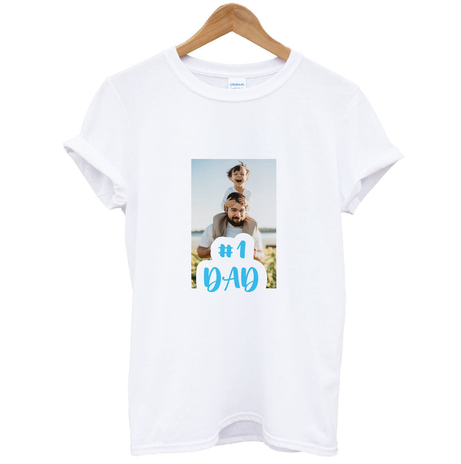 Hashtag 1 Dad - Personalised Father's Day T-Shirt