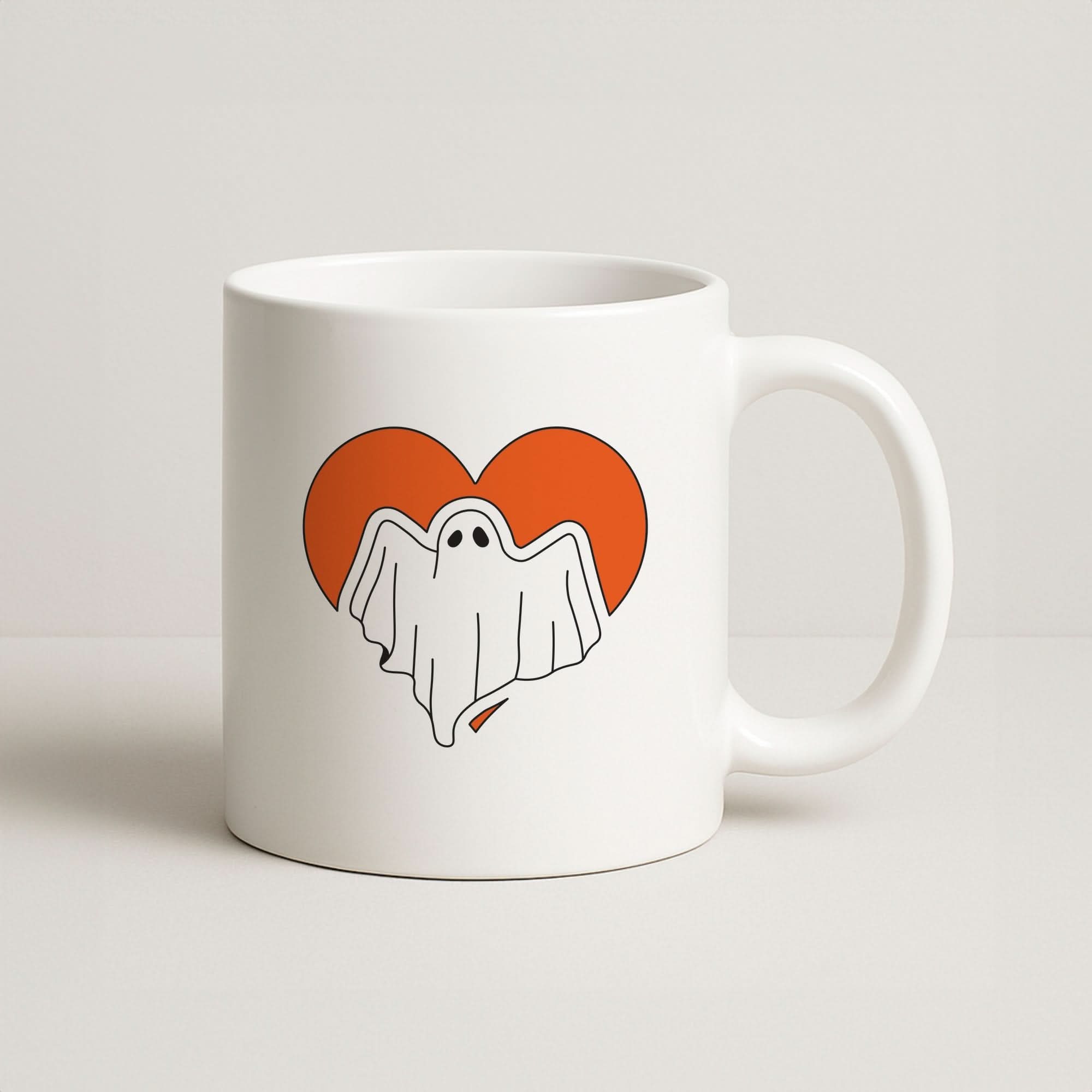 Ghost Heart  Coffee Mug