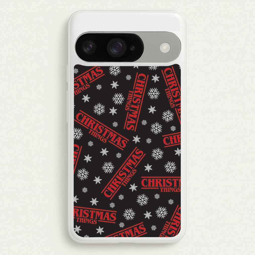Christmas Things Snowflake Pattern Google Pixel 10 / 10 Pro Case