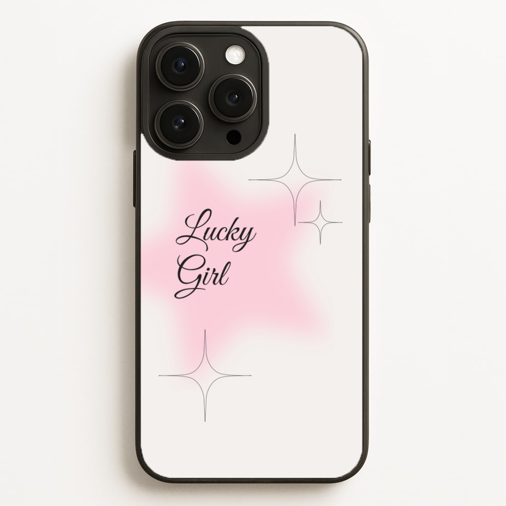 Lucky Girl - Clean Girl Aesthetic Phone Case for iPhone, Samsung Galaxy and Google Pixel