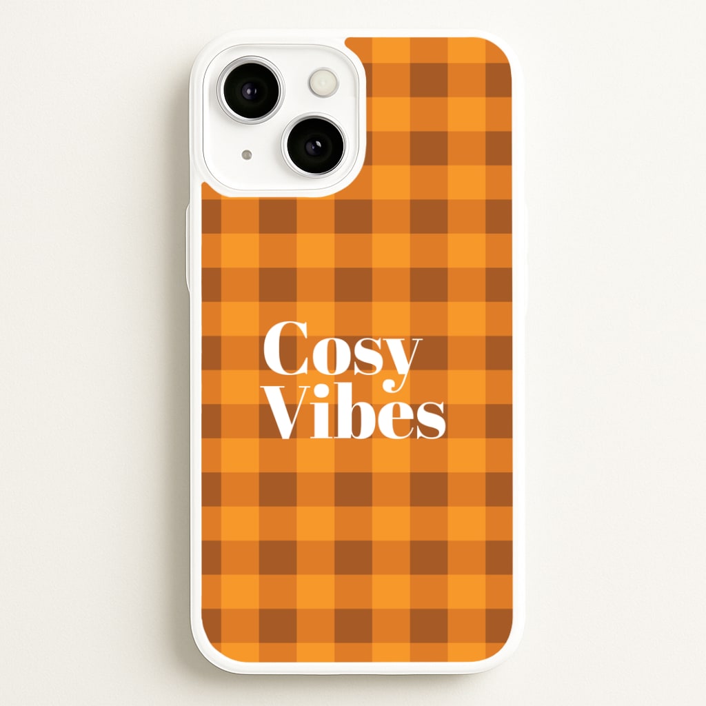 Checkered Cosy Vibes iPhone 13 Mini Case