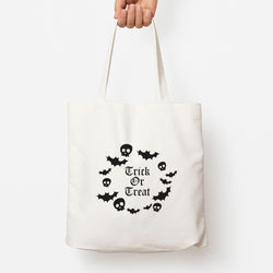 Trick Or Treat Wreath Tote Bag