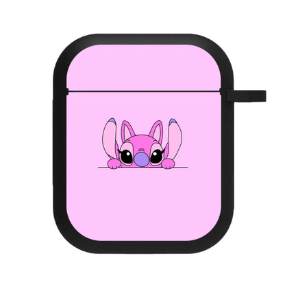 Angel Leaning - Pink Alien AirPods Case