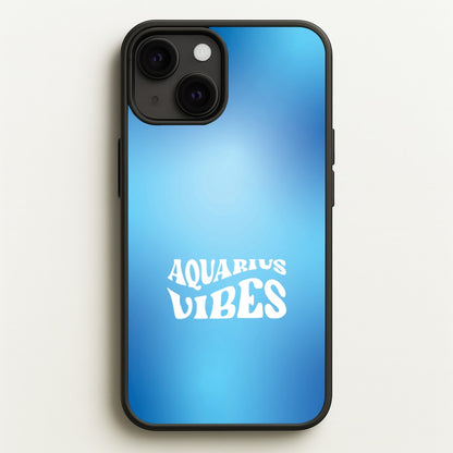 Aquarius Vibes Gradient Zodiac iPhone 13 Case