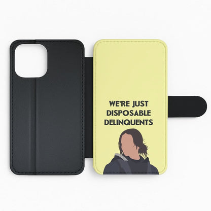 Disposable Delinquents Flip Phone Case