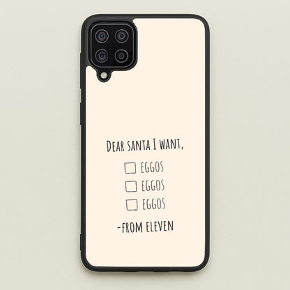 Eleven's Christmas List Galaxy A12 Case