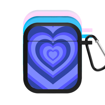 Blue - Colourful Hearts AirPods Case