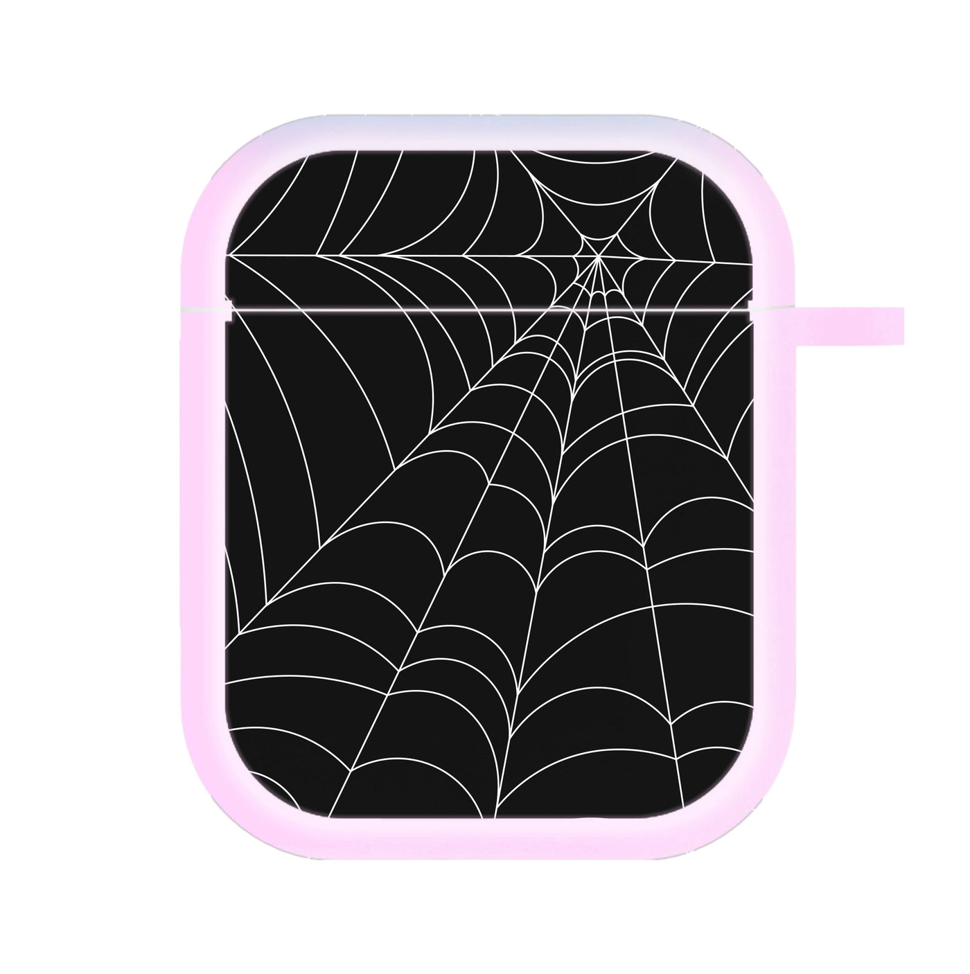 Black Cobwebs Pattern AirPods Case