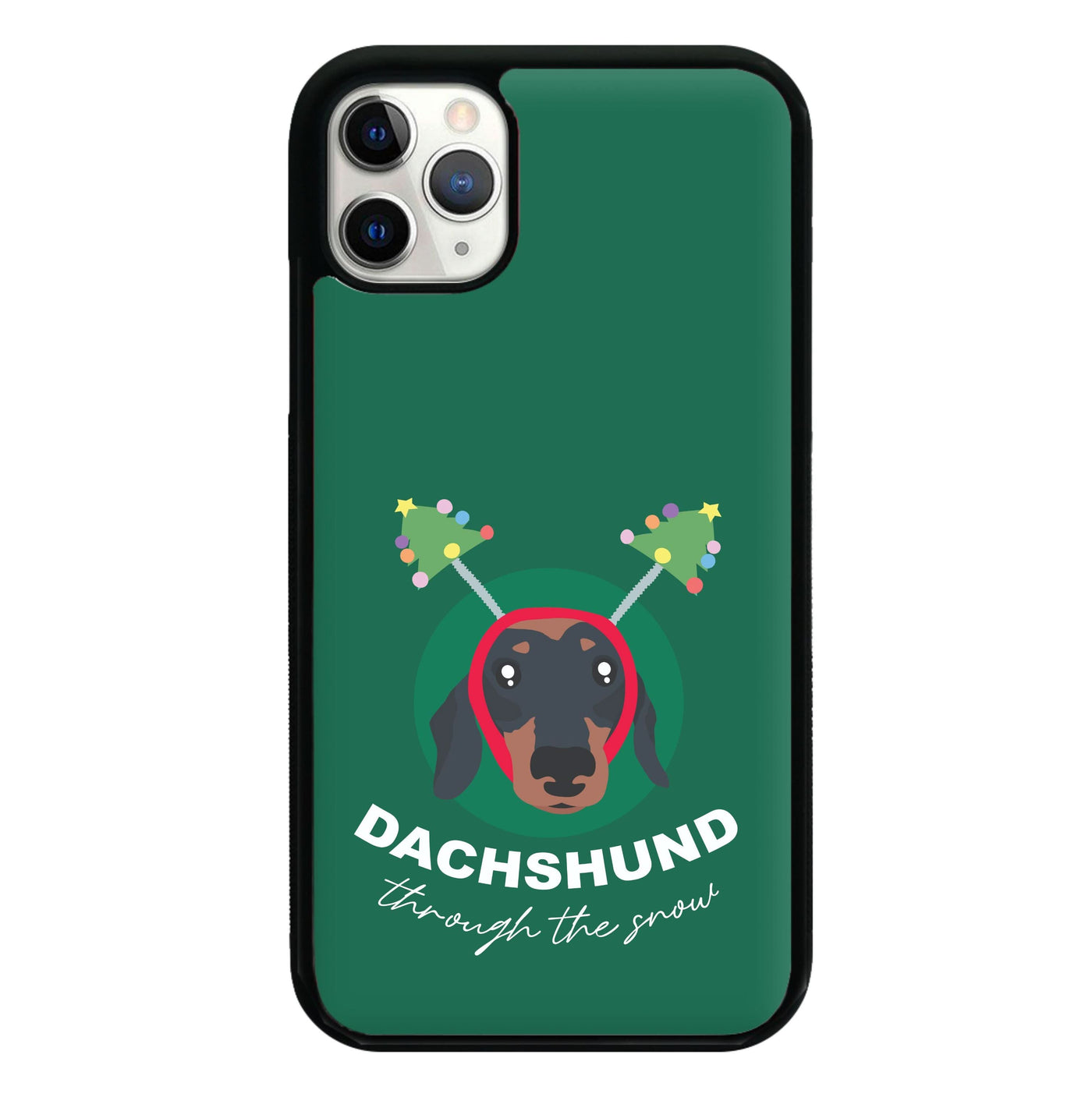 Dachshund Through The Snow Phone Case