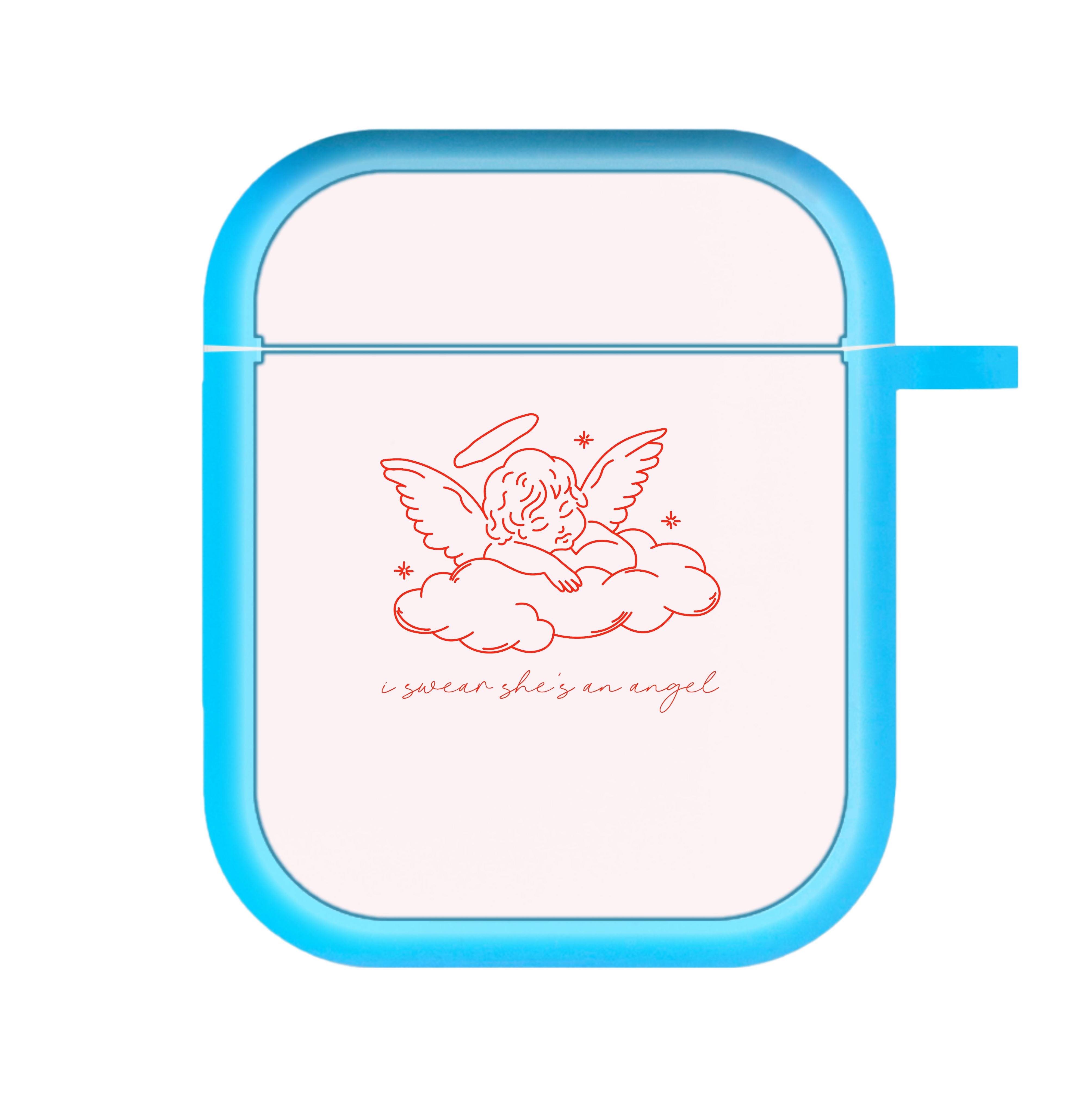 I Swear Shes An Angel - Clean Girl Aesthetic AirPods Case