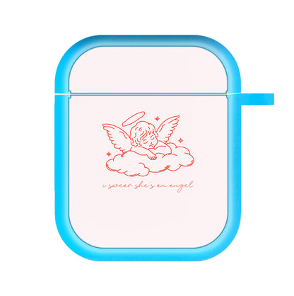 I Swear Shes An Angel - Clean Girl Aesthetic AirPods Case