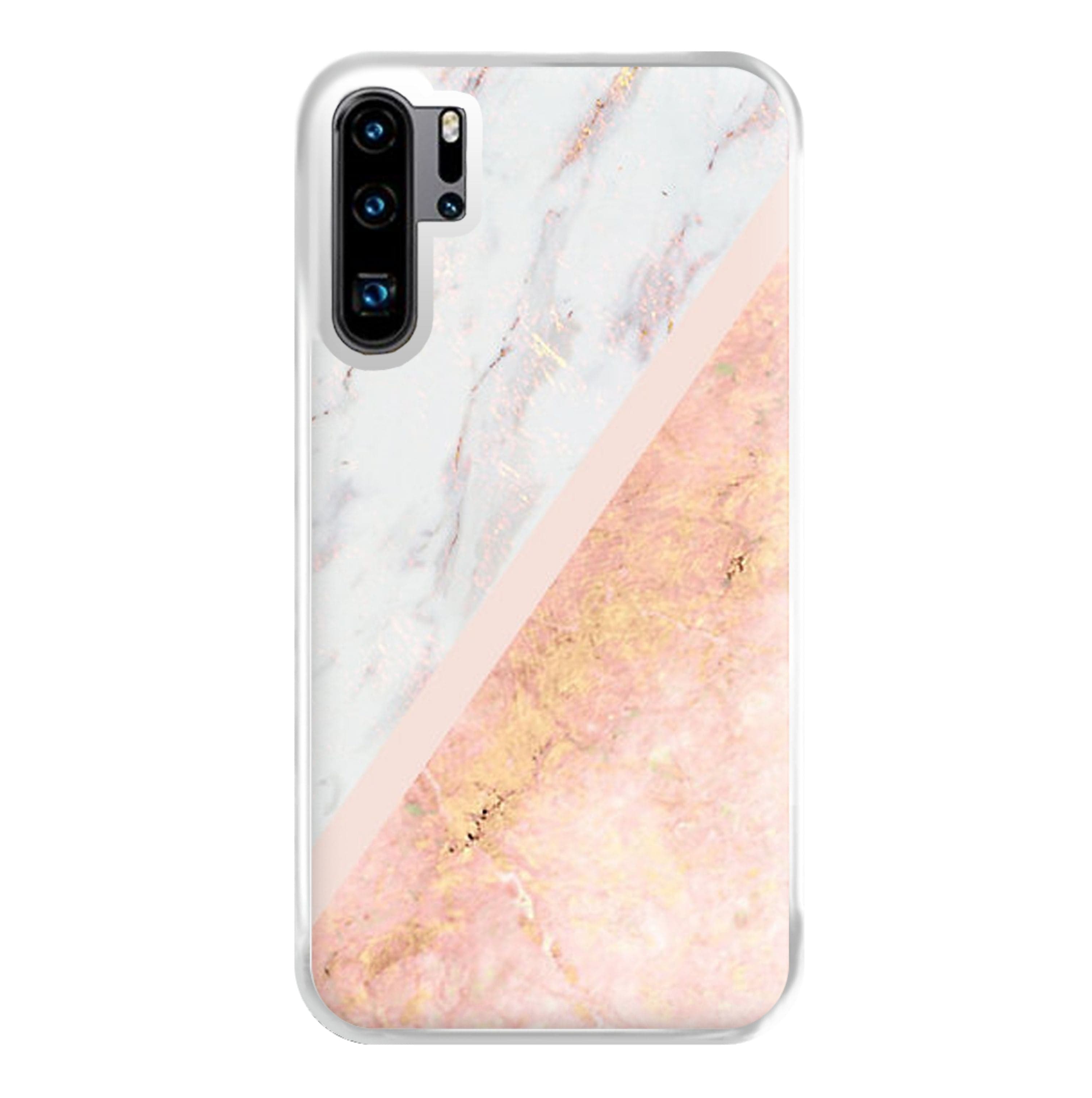 Marble and Rose Gold Phone Case