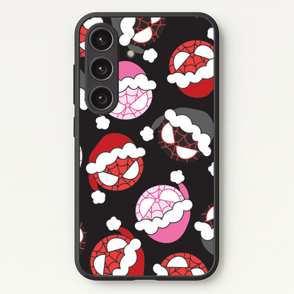 Spider Heroes Christmas Pattern Galaxy S24FE Case
