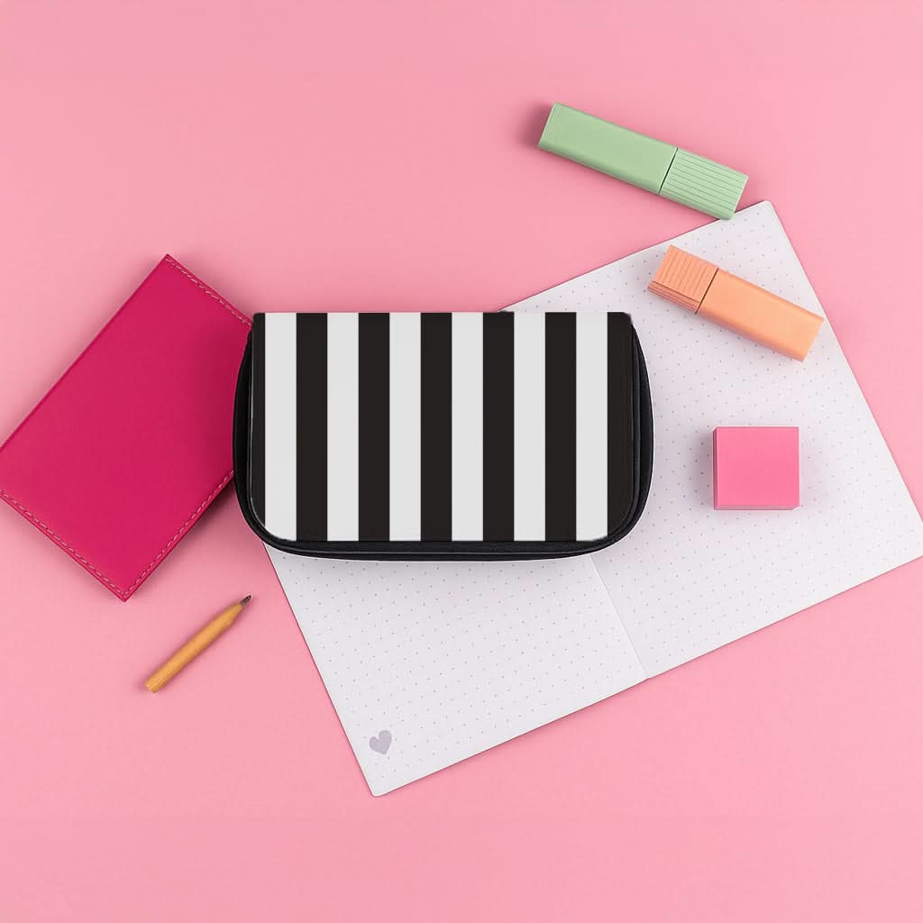 Contrast Chic Pencil Case
