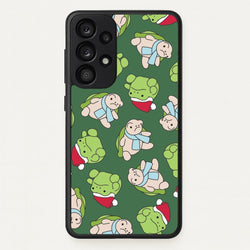 Grumpy Christmas Plushies Pattern Galaxy A33 Case