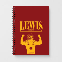 Lewis Red And Gold Notebook