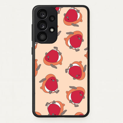 Christmas Robin Plush Pattern Galaxy A33 Case