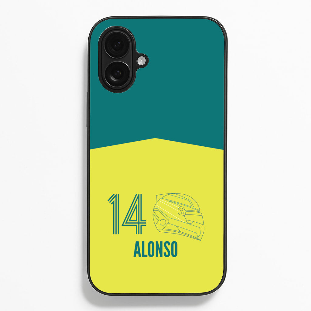 Alonso Helmet 2026 iPhone 16 Case