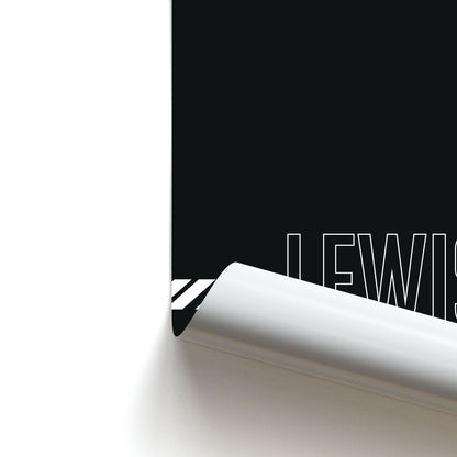 Racer Stripes Hamilton Poster
