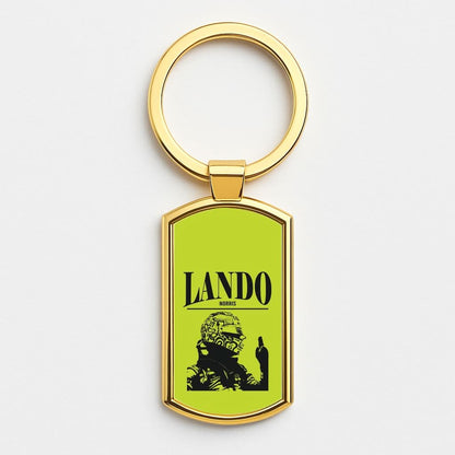 Lando Black And Green  Gold Keyring
