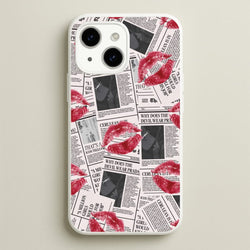 Front Page Kisses iPhone 15 Plus Case