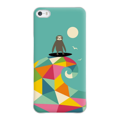 Surfing Sloth Phone Case