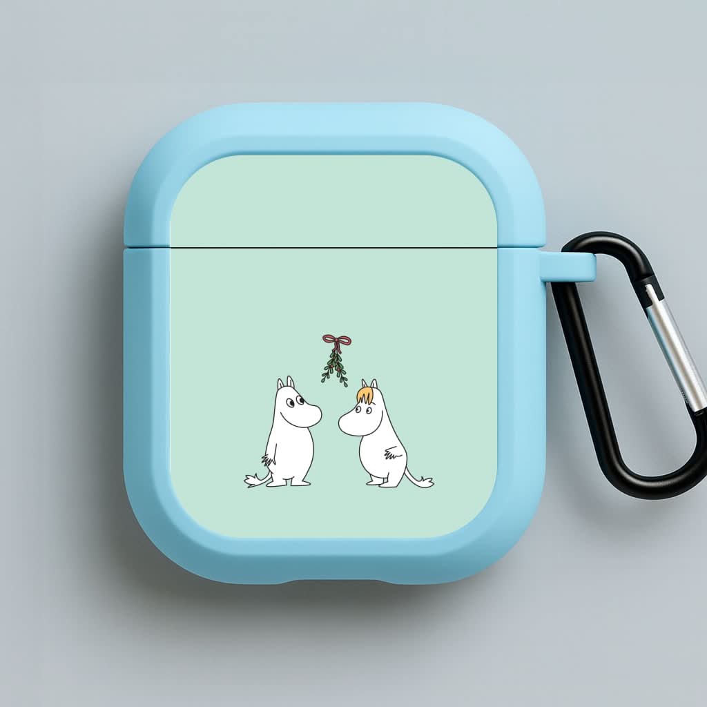 Mistletoe Mooms  Blue AirPods Case