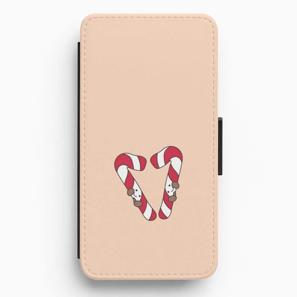 Christmas Candycane Plushies Flip / Wallet Phone Case