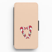 Christmas Candycane Plushies Flip / Wallet Phone Case 1