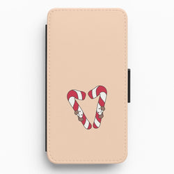 Christmas Candycane Plushies Flip / Wallet Phone Case
