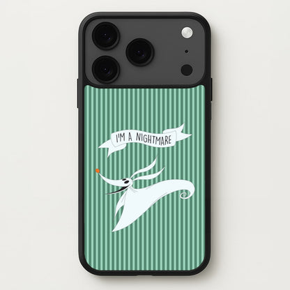 Stripey I'm A Nightmare iPhone 17 Pro Case